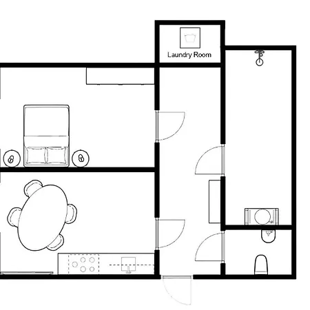 Apartment W Kitchen&private Bathroom 2p Breda